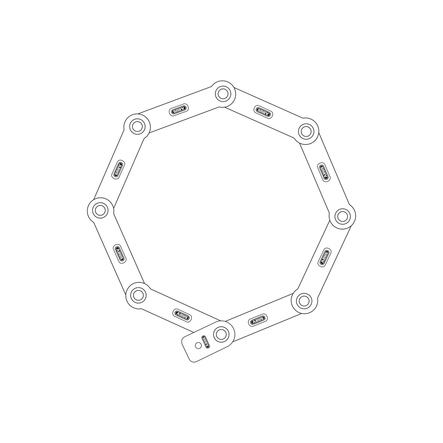 Abus Bordo Centium 6000k/120cm Faltschloss - Image 3